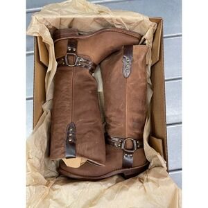 Abilene Boots 9195 Riding Boots Womens 6.5 Brown Leather Cowboy Western Boots